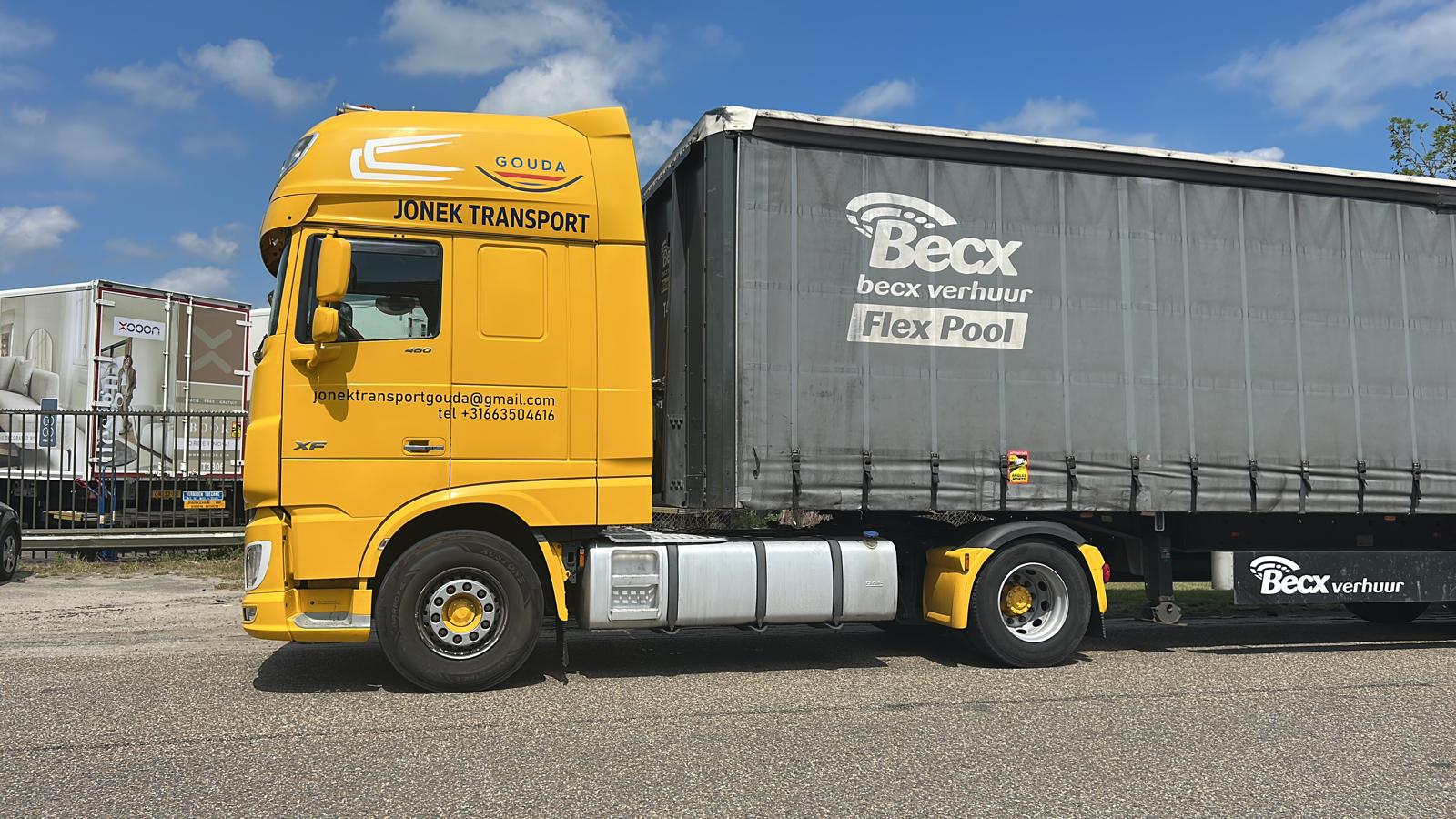 Laadapparatuur in gebruik