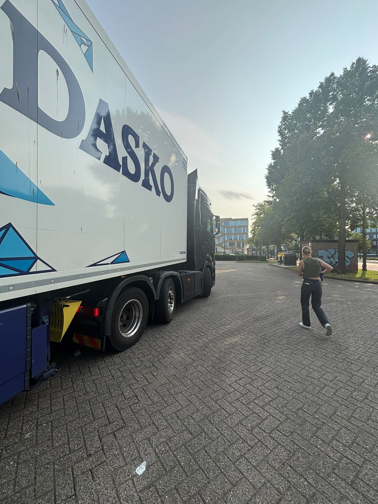 Scania tijdens transport